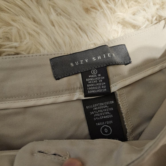 Taupe Suzy Shier Shorts - Picture 4 of 6